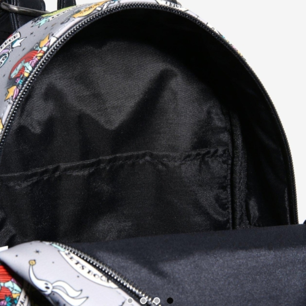 Loungefly The Nightmare Before Christmas Tattoo Art Mini Backpack New with Tags! - Picture 8 of 8
